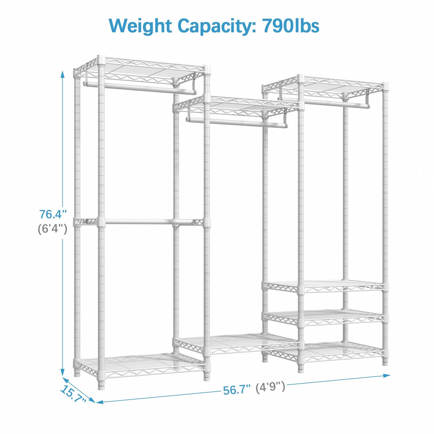 VIPEK V5 Heavy Duty Portable Clothes Rack