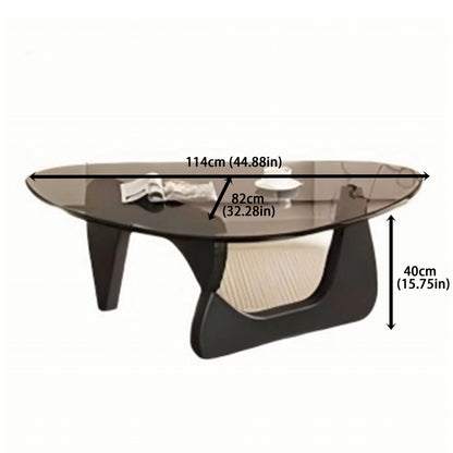 EASYSOUL 32" Glass Coffee Table