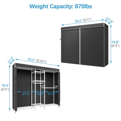 VIPEK 5-Tier Heavy Duty Garment Rack