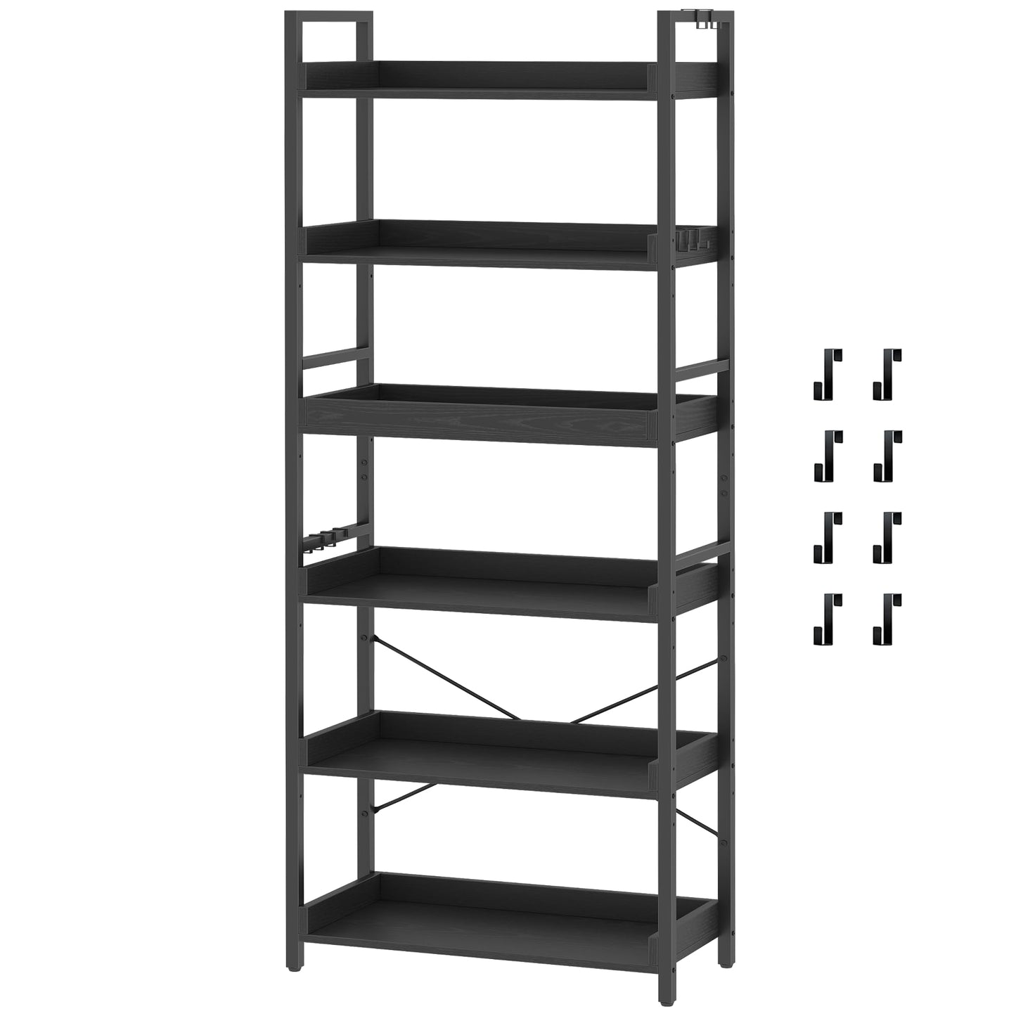 HCHQHS 6-Tier Bookcase