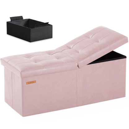 HAUSFRAU 31.5" Storage Ottoman Bench