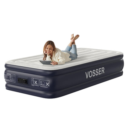 18" Full Air Mattress with Built-In Pump