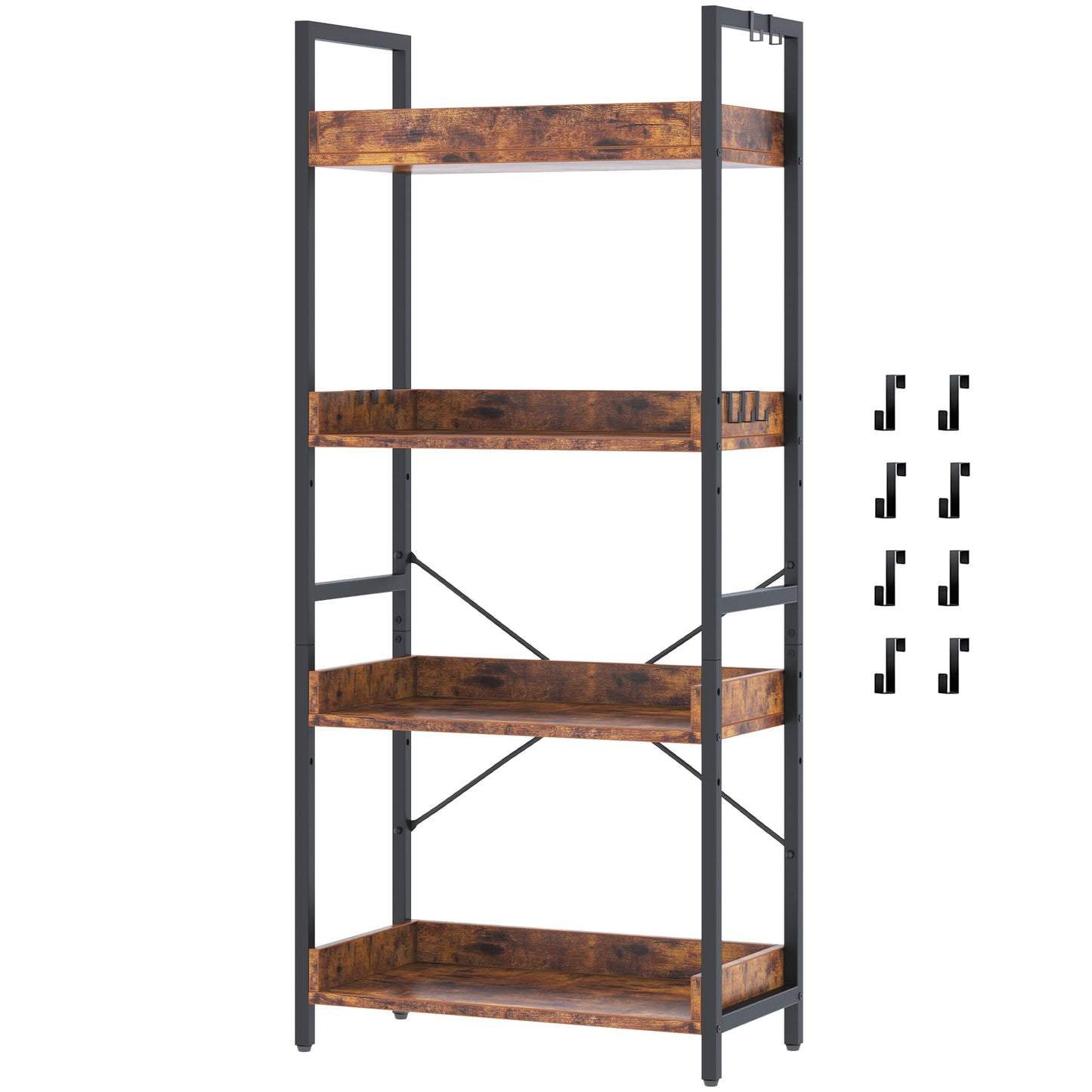 HCHQHS 6-Tier Bookcase