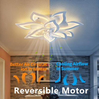32" Black Ceiling Fan with Light