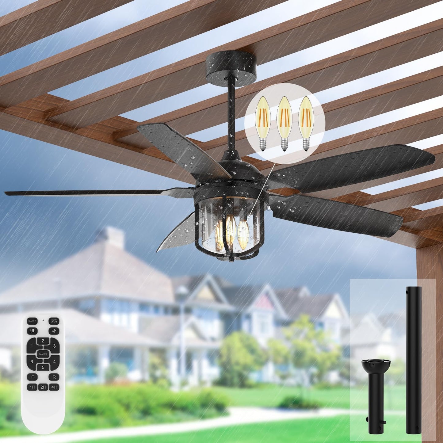 72" LED Ceiling Fan