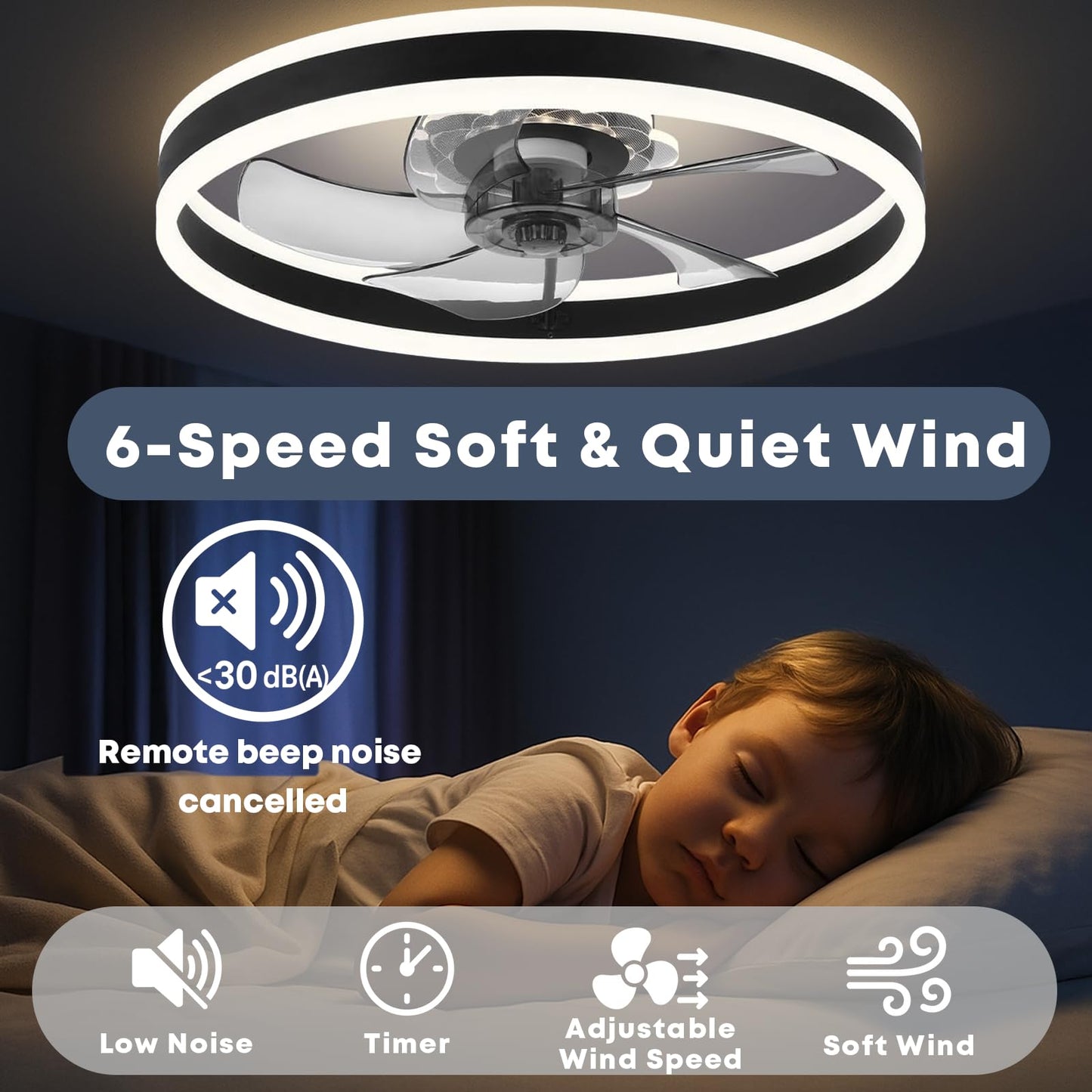 20" Ceiling Fan with Light