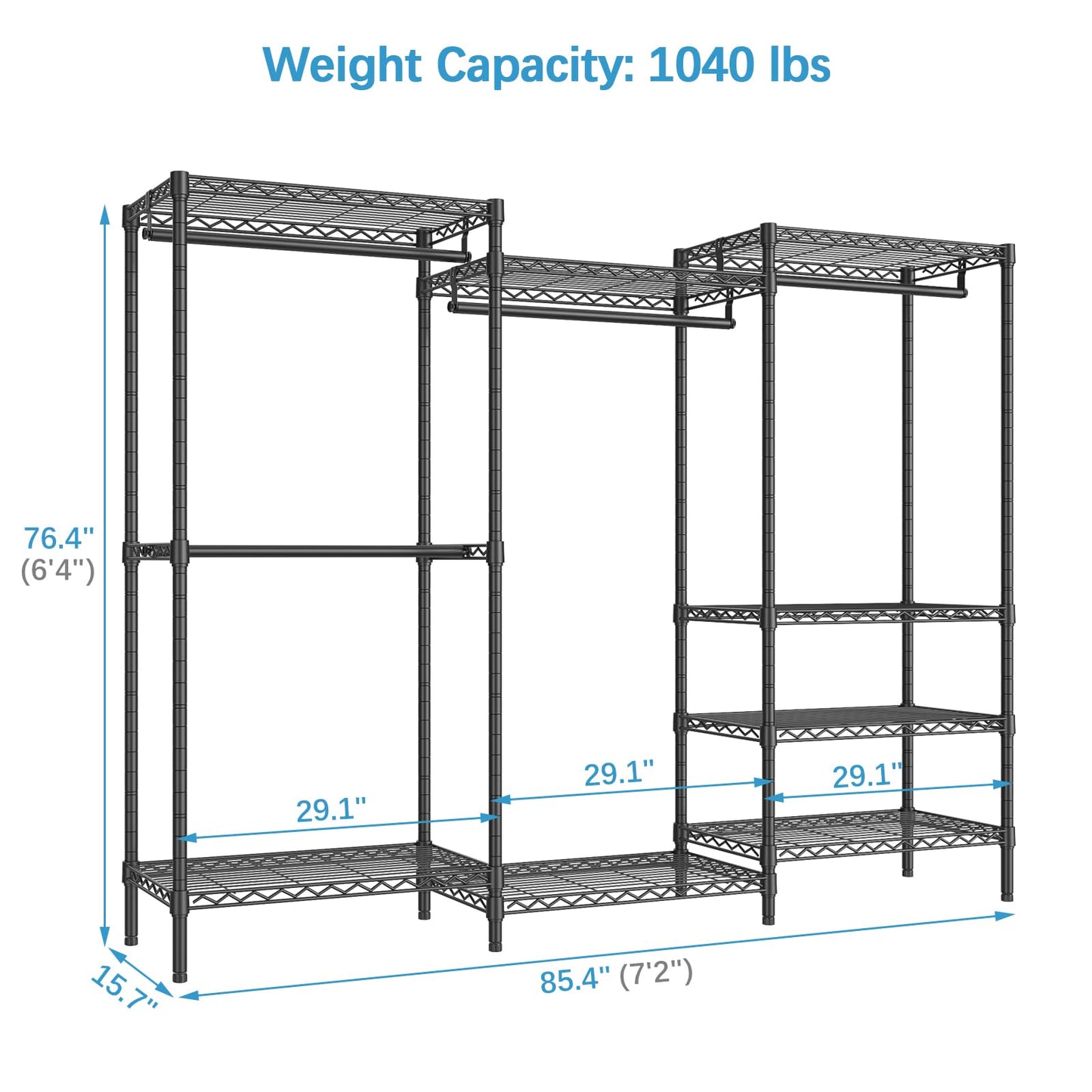 VIPEK V5 Heavy Duty Portable Clothes Rack