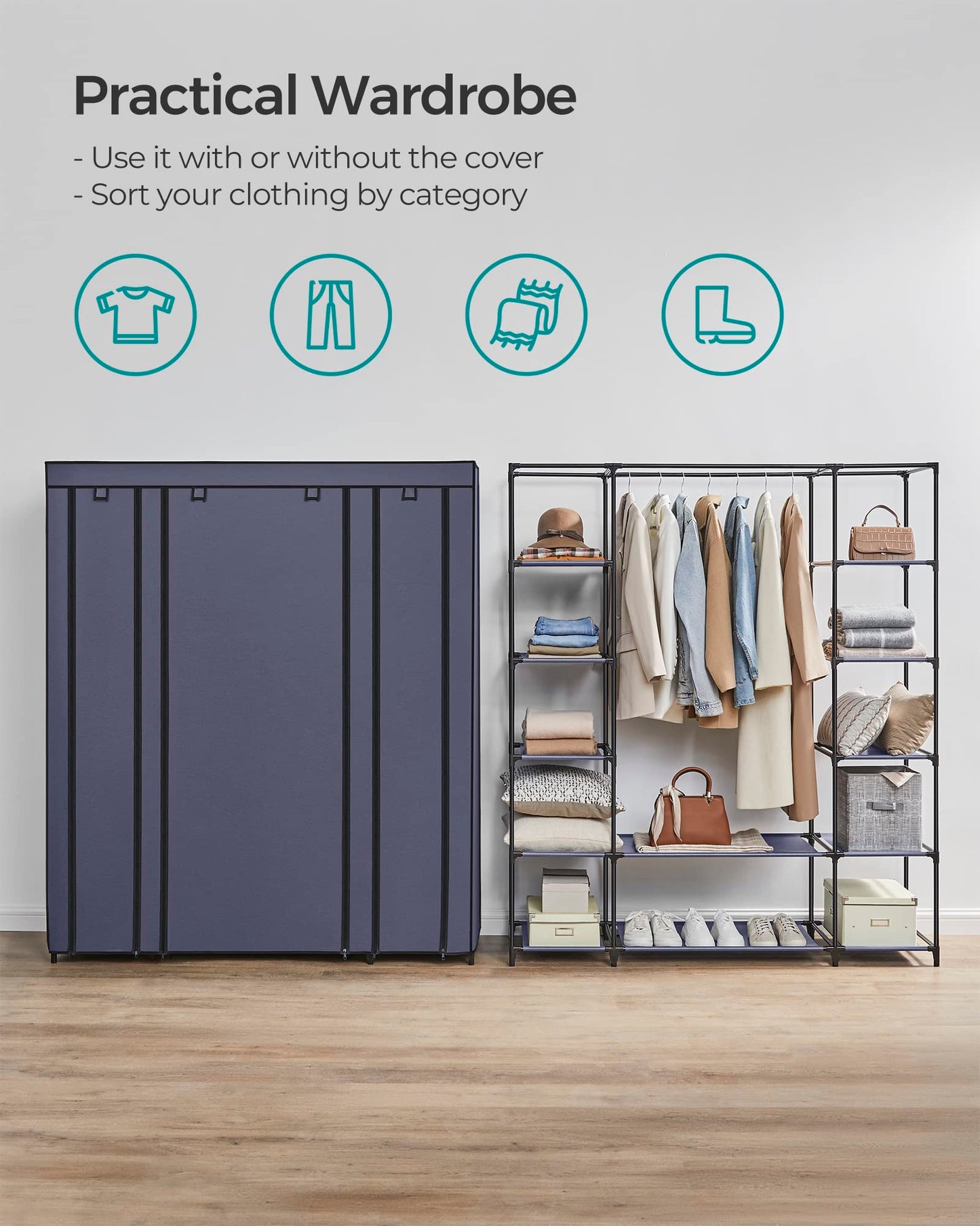 SONGMICS Portable Closet Wardrobe
