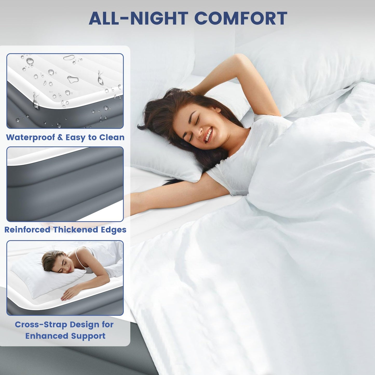 Eclipse Series Queen Air Mattress with USB Pump