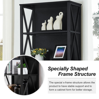 HOMISSUE 7-Tier Rustic Bookshelf