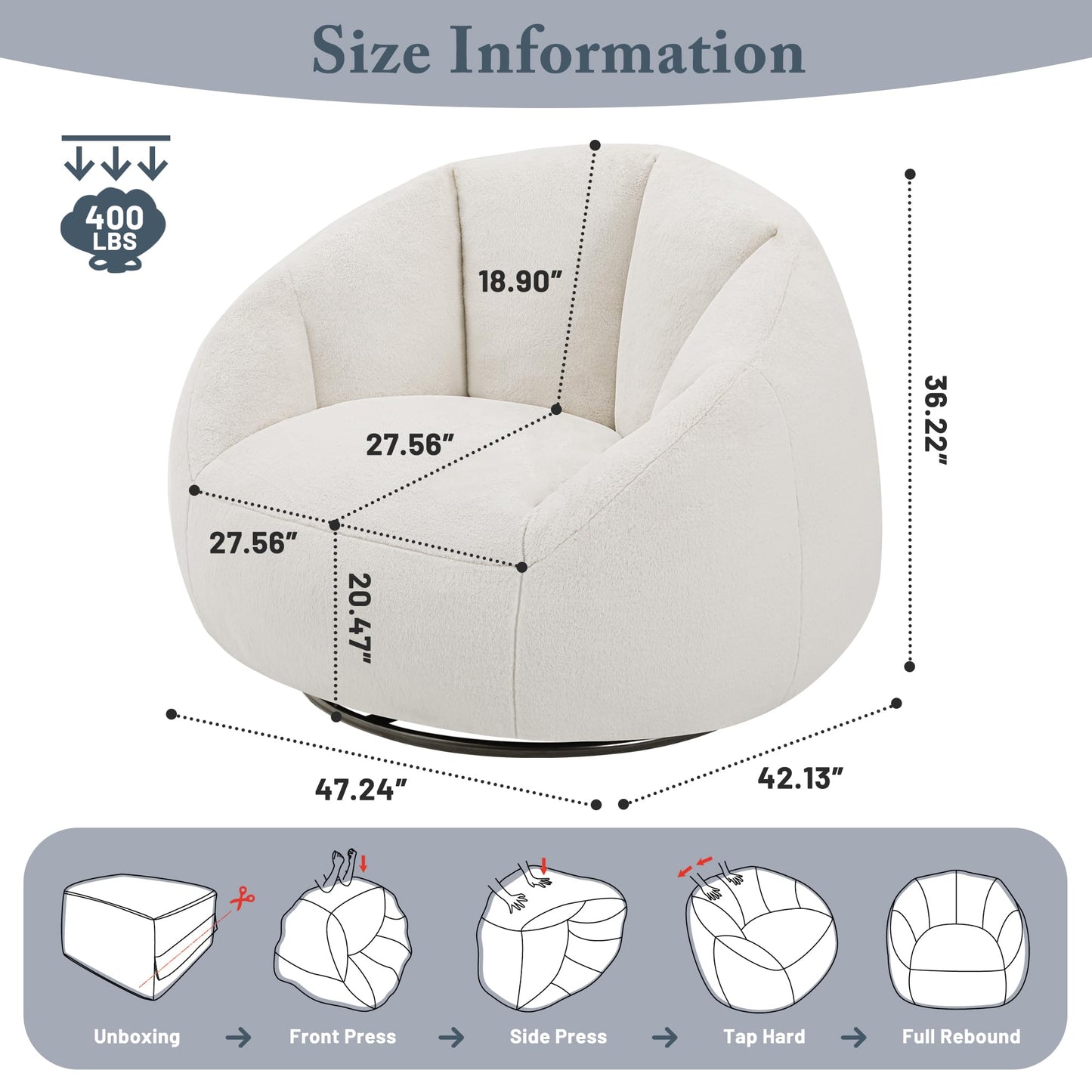 Giant Bean Bag Chair – Beige