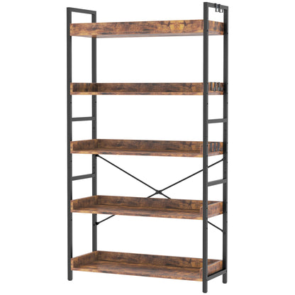 HCHQHS 6-Tier Bookcase
