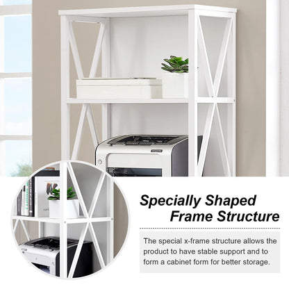 HOMISSUE 7-Tier Rustic Bookshelf