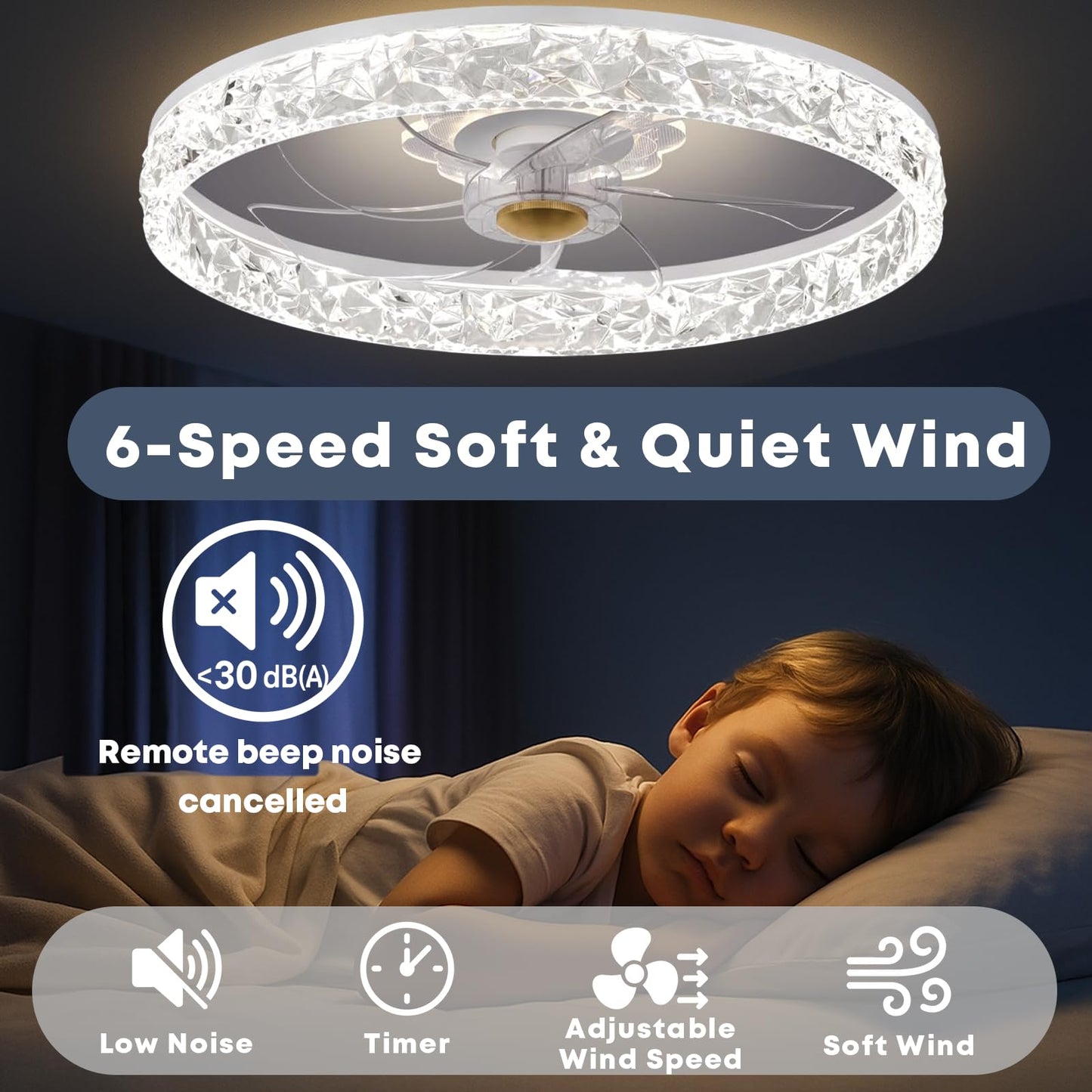 20" Ceiling Fan with Light