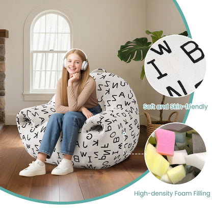 DAICO Bean Bag Chair White