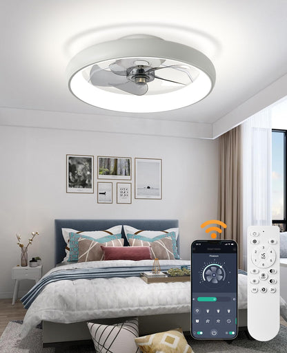 20" Black Ceiling Fan Light