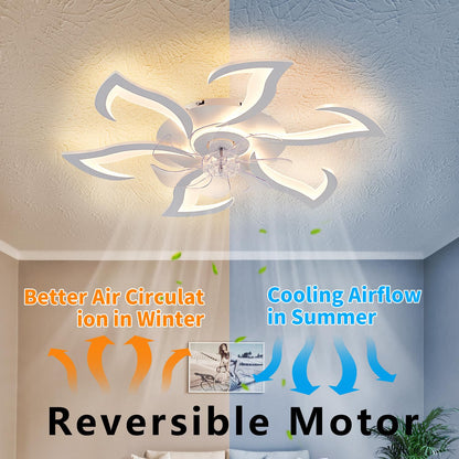 32" Black Ceiling Fan with Light