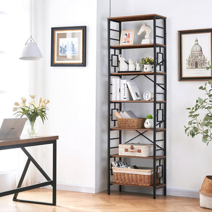 HOMISSUE 84" Metal Bookshelf