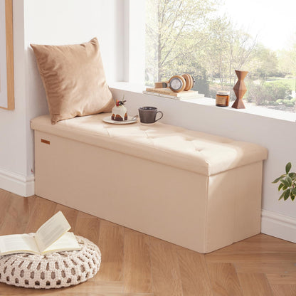 HAUSFRAU 31.5" Storage Ottoman Bench