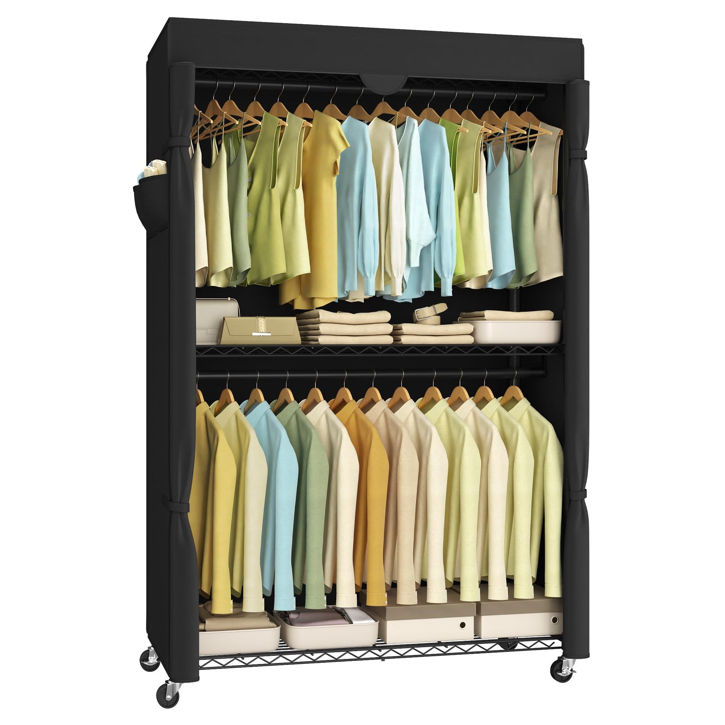 SONGMICS Heavy-Duty Portable Clothes Rack