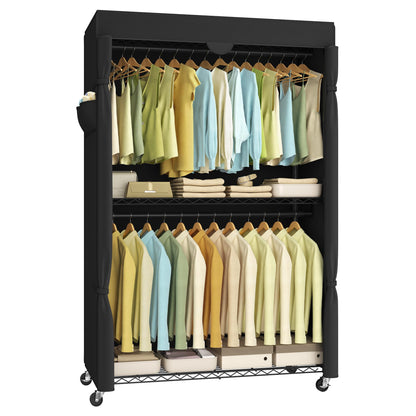 SONGMICS Heavy-Duty Portable Clothes Rack