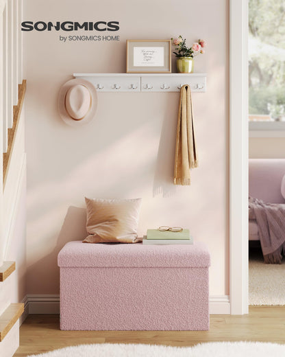 SONGMICS Storage Ottoman Bench, 15"x30"x15"