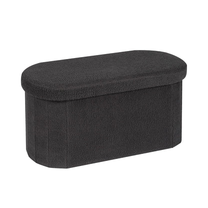 FSOBEIIALEO 43.3" Sherpa Storage Ottoman Bench