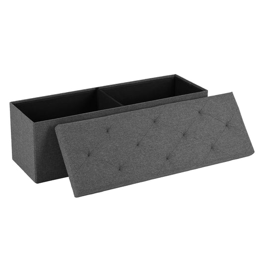 DUMOS 30" Foldable Storage Ottoman Bench