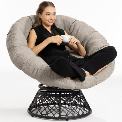 BME 40" Wicker Papasan Chair