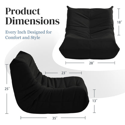Dark Gray Bean Bag Chair