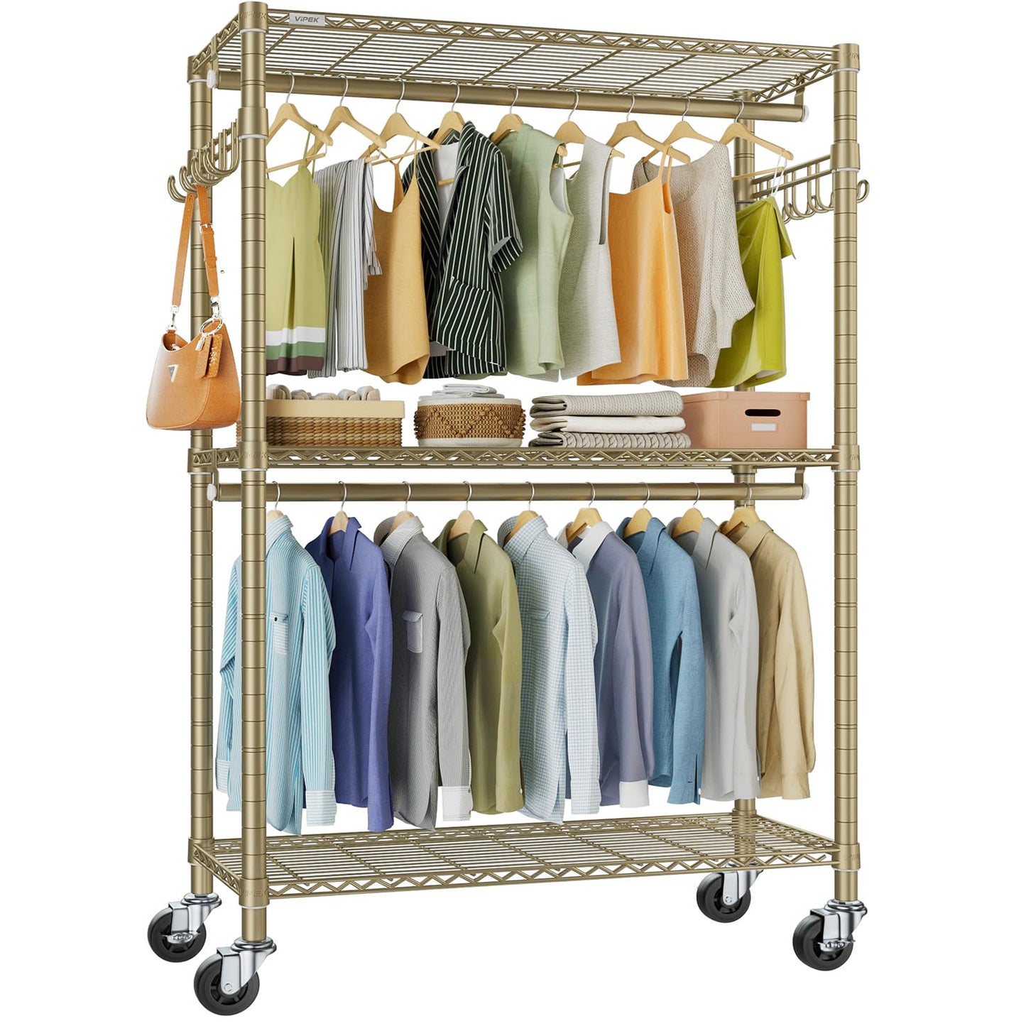 VIPEK R2 Rolling Clothes Rack with Wheels