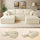 Beige U-Shaped Modular Sofa