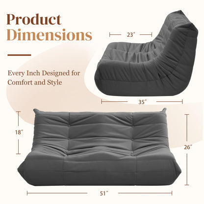 Dark Gray Bean Bag Chair