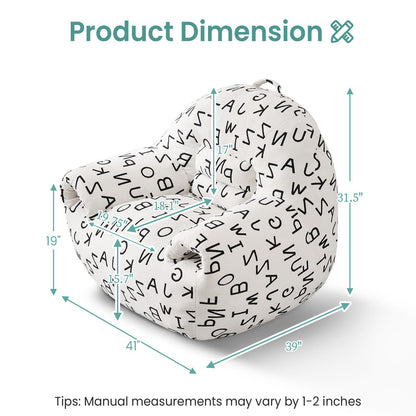 DAICO Bean Bag Chair White