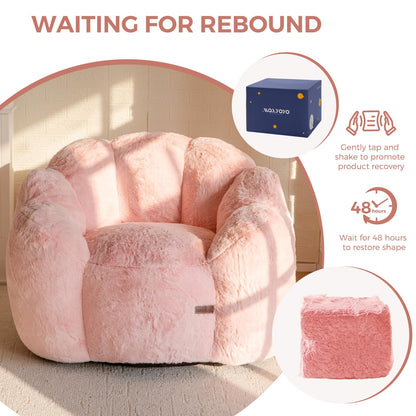 MAXYOYO Floral Bean Bag Chair – Beige