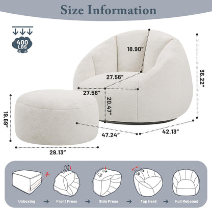 Giant Bean Bag Chair – Beige