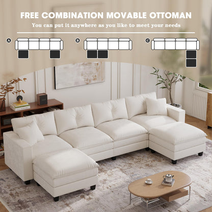 97" 5-Seater Modular Sofa – Beige