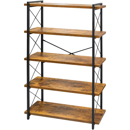 HCHQHS 4-Tier Industrial Bookshelf