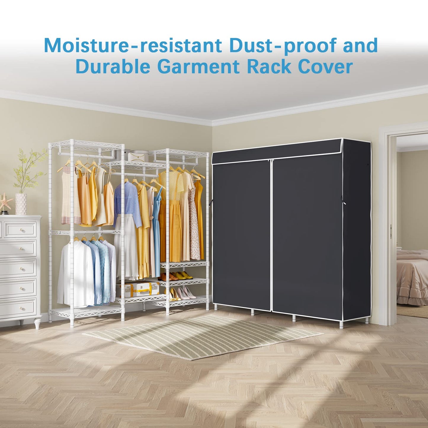 VIPEK V5C Heavy Duty Covered Clothes Rack