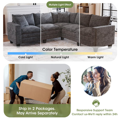 97" 5-Seater Modular Sofa – Beige