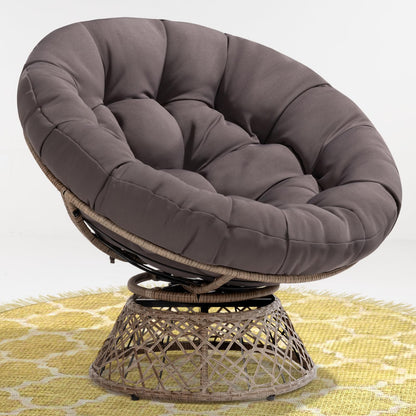 Bme 40" Papasan Swivel Chair