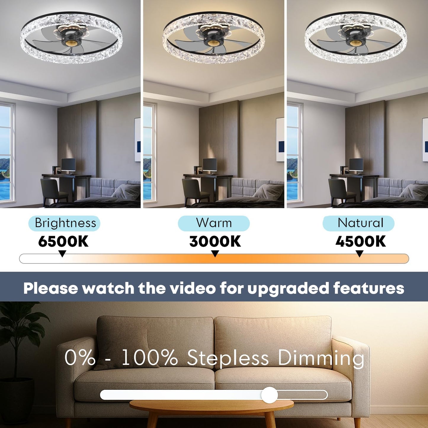 20" Ceiling Fan with Light