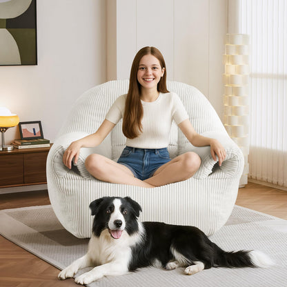 DAICO Bean Bag Chair White