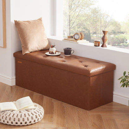 HAUSFRAU 31.5" Storage Ottoman Bench