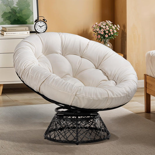 Bme 40" Papasan Swivel Chair