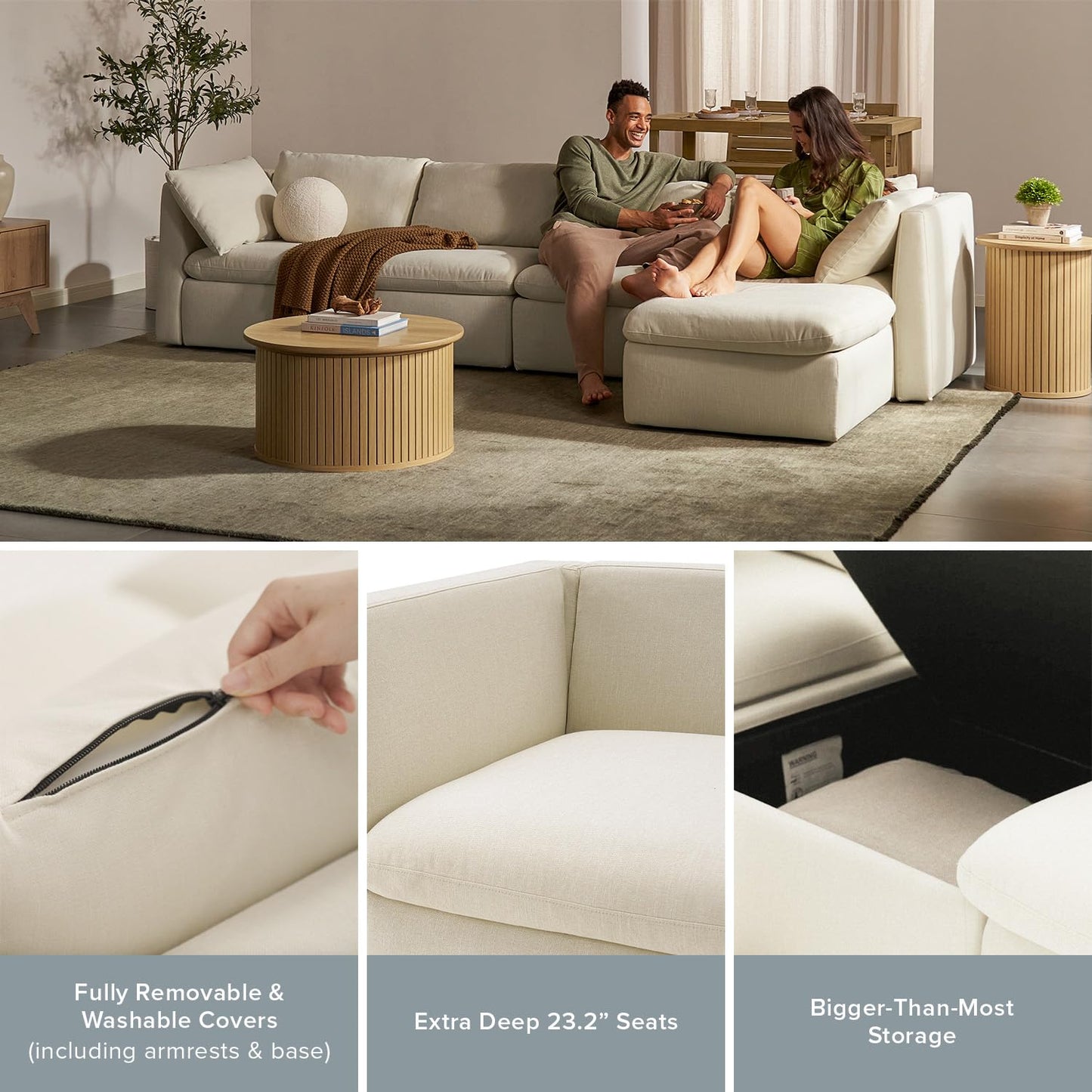 Mopio 6-Seater Modular Sofa Bed