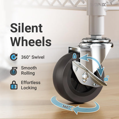 VIPEK R2 Rolling Clothes Rack with Wheels