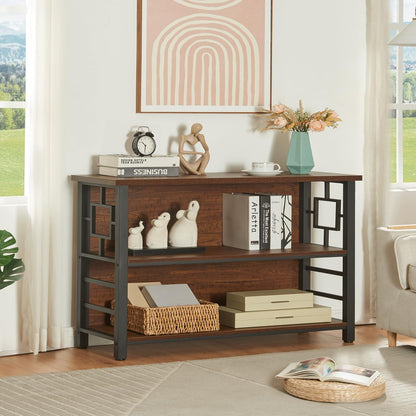 HOMISSUE 3-Tier Rustic Bookshelf