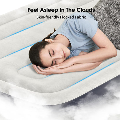 18" Full Air Mattress with Built-In Pump