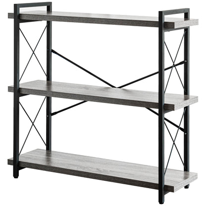 HCHQHS 4-Tier Industrial Bookshelf